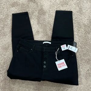 Celebrity pink jeans, size 20 Curvy black exposed button fly -new with tags